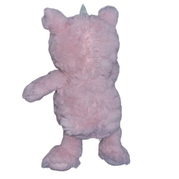 Pink Unicorn 12 inch Plush Fantasy Mythical Horned Horse Stuffed Animal Toy - Picture 2 of 3